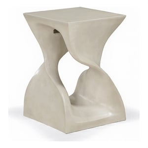 Meridian Furniture Jula Beige Indoor/Outdoor Concrete End Table
