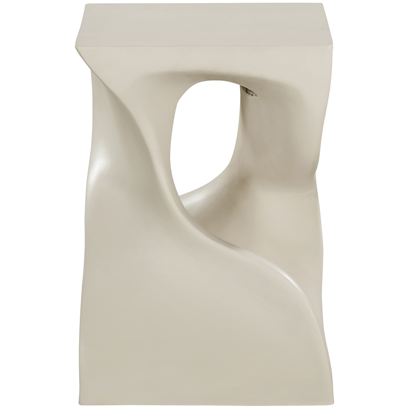 Meridian Furniture Jula Taupe Indoor/Outdoor Concrete End Table