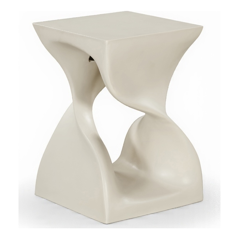 Meridian Furniture Jula Taupe Indoor/Outdoor Concrete End Table