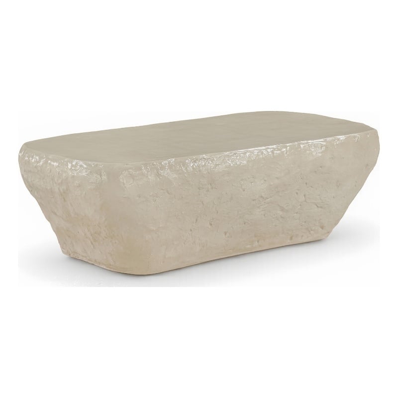 Meridian Furniture Rockford Beige Indoor/Outdoor Concrete Coffee Table