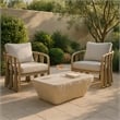 Meridian Furniture Rockford Beige Indoor/Outdoor Concrete Coffee Table