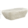 Meridian Furniture Rockford Taupe Indoor/Outdoor Concrete Coffee Table