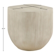 Meridian Furniture Sonara Beige Indoor/Outdoor Concrete End Table