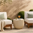 Meridian Furniture Sonara Beige Indoor/Outdoor Concrete End Table