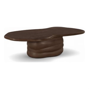 Meridian Furniture Branna Brown Indoor/Outdoor Concrete Coffee Table