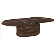 Meridian Furniture Branna Brown Indoor/Outdoor Concrete Coffee Table