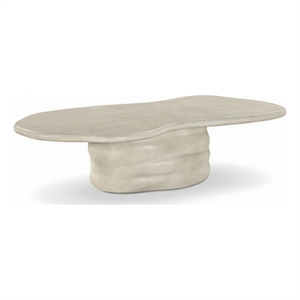 Meridian Furniture Branna Beige Indoor/Outdoor Concrete Coffee Table