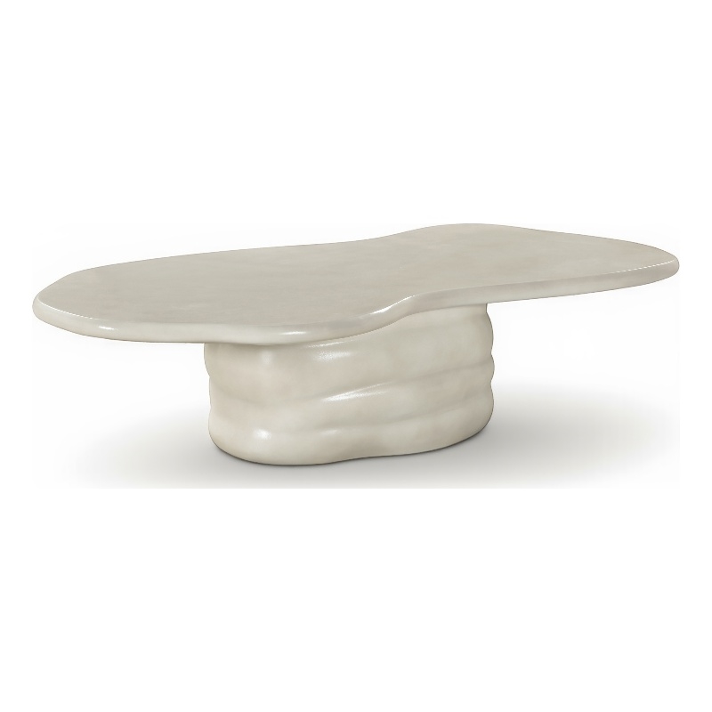 Meridian Furniture Branna Taupe Indoor/Outdoor Concrete Coffee Table