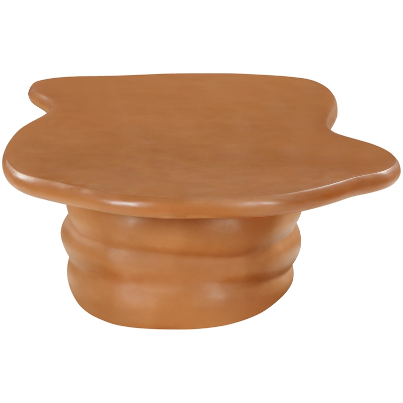 Meridian Furniture Branna Terracotta Indoor/Outdoor Concrete Coffee Table