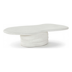 Meridian Furniture Branna Ivory Terrazzo Indoor/Outdoor Concrete Coffee Table