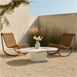 Meridian Furniture Branna Ivory Terrazzo Indoor/Outdoor Concrete Coffee Table
