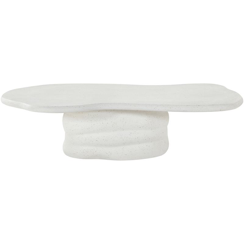 Meridian Furniture Branna Ivory Terrazzo Indoor/Outdoor Concrete Coffee Table