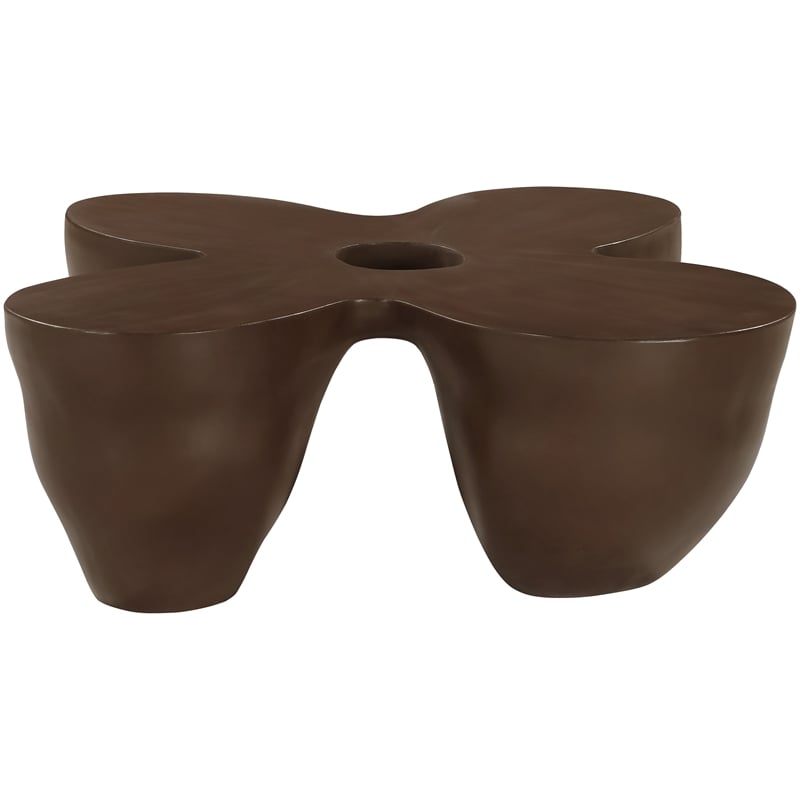 Meridian Furniture Fiore Brown Indoor/Outdoor Concrete Coffee Table