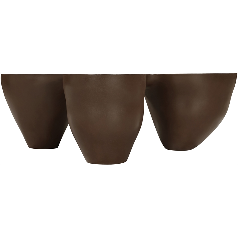 Meridian Furniture Fiore Brown Indoor/Outdoor Concrete Coffee Table