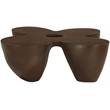 Meridian Furniture Fiore Brown Indoor/Outdoor Concrete Coffee Table
