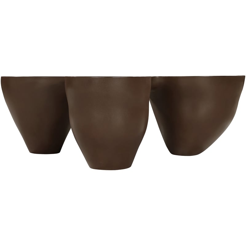 Meridian Furniture Fiore Brown Indoor/Outdoor Concrete Coffee Table