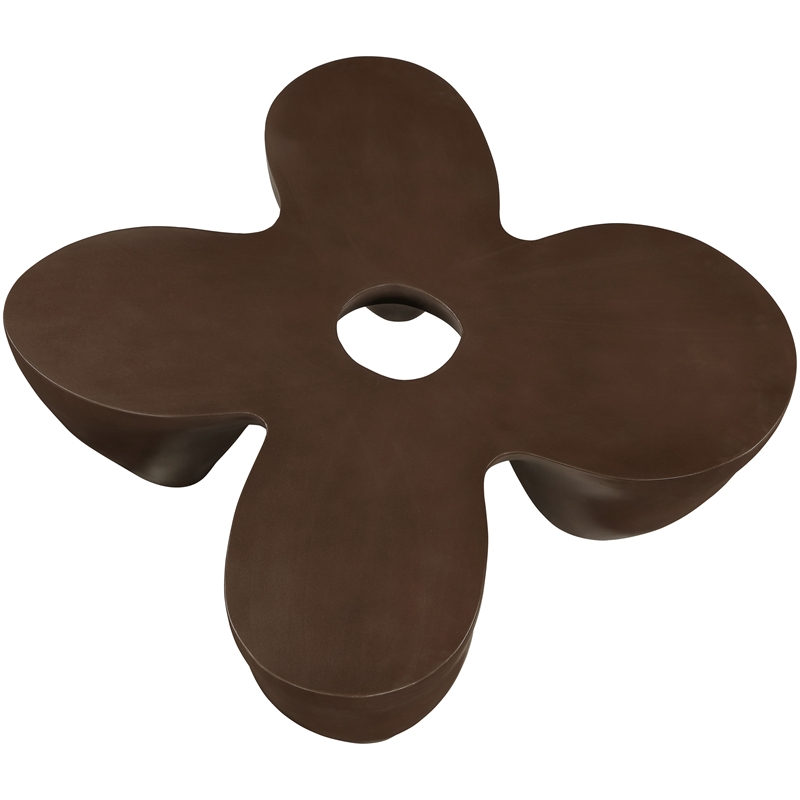 Meridian Furniture Fiore Brown Indoor/Outdoor Concrete Coffee Table