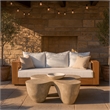 Meridian Furniture Fiore Beige Indoor/Outdoor Concrete Coffee Table