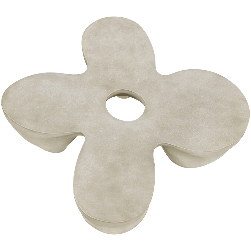 Meridian Furniture Fiore Beige Indoor/Outdoor Concrete Coffee Table