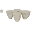 Meridian Furniture Fiore Beige Indoor/Outdoor Concrete Coffee Table