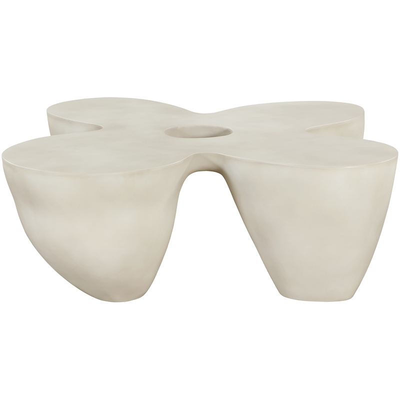 Meridian Furniture Fiore Taupe Indoor/Outdoor Concrete Coffee Table