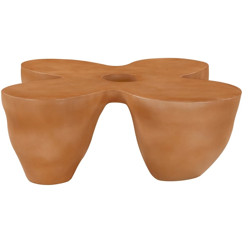 Meridian Furniture Fiore Terracotta Indoor/Outdoor Concrete Coffee Table