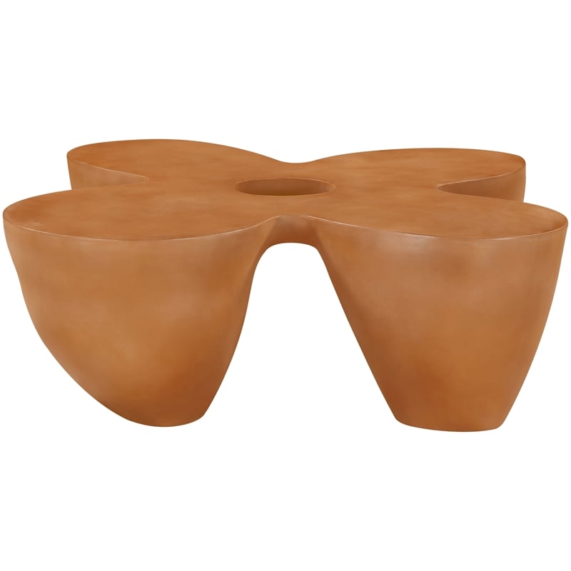 Meridian Furniture Fiore Terracotta Indoor/Outdoor Concrete Coffee Table