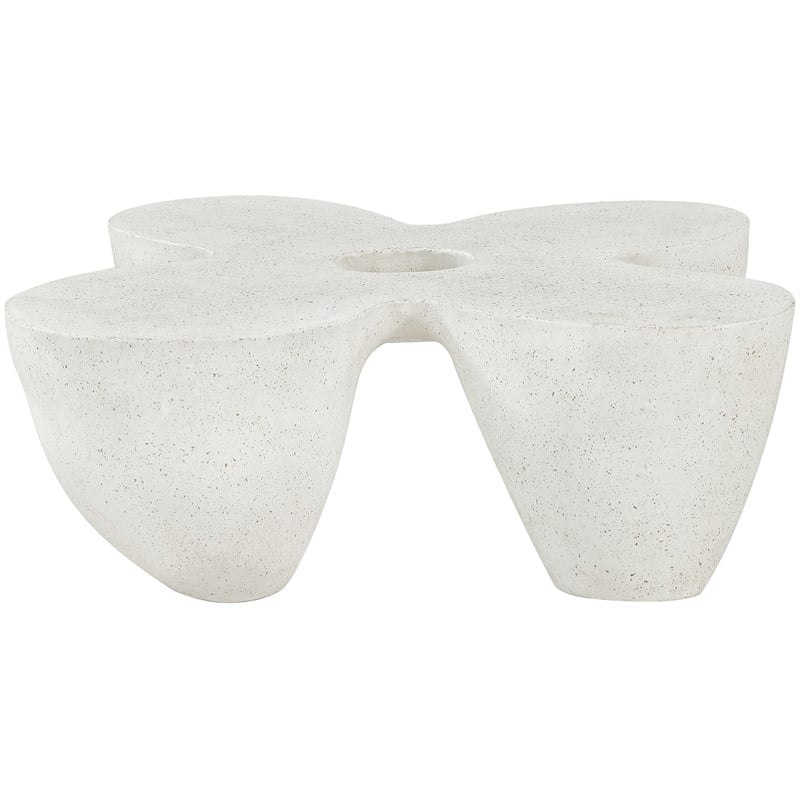 Meridian Furniture Fiore Terrazzo Indoor/Outdoor Concrete Coffee Table
