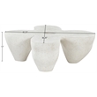 Meridian Furniture Fiore Terrazzo Indoor/Outdoor Concrete Coffee Table