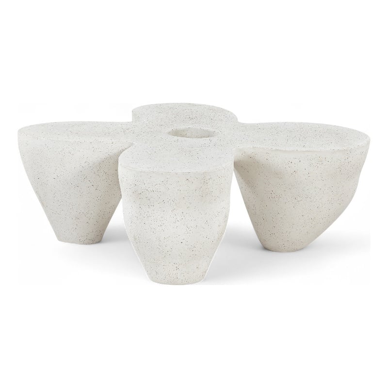 Meridian Furniture Fiore Terrazzo Indoor/Outdoor Concrete Coffee Table