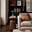 Meridian Furniture Opani Brown Indoor/Outdoor Concrete End Table