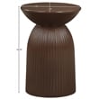 Meridian Furniture Opani Brown Indoor/Outdoor Concrete End Table