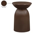 Meridian Furniture Opani Brown Indoor/Outdoor Concrete End Table