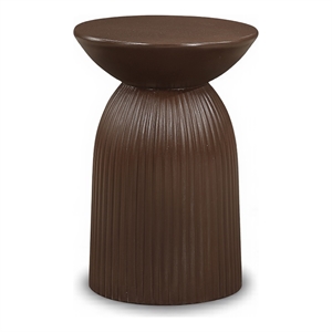 Meridian Furniture Opani Brown Indoor/Outdoor Concrete End Table