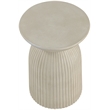 Meridian Furniture Opani Beige Indoor/Outdoor Concrete End Table
