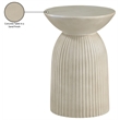 Meridian Furniture Opani Beige Indoor/Outdoor Concrete End Table