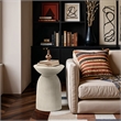Meridian Furniture Opani Taupe Indoor/Outdoor Concrete End Table