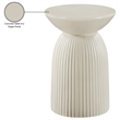 Meridian Furniture Opani Taupe Indoor/Outdoor Concrete End Table