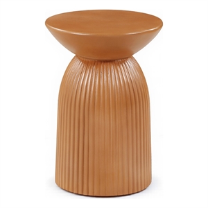 Meridian Furniture Opani Terracotta Indoor/Outdoor Concrete End Table