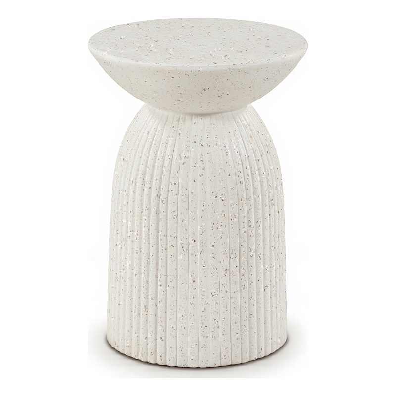 Meridian Furniture Opani Terrazzo Indoor/Outdoor Concrete End Table