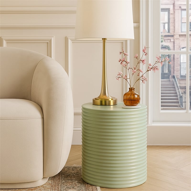 Meridian Furniture Nobi Green Indoor/Outdoor Concrete End Table
