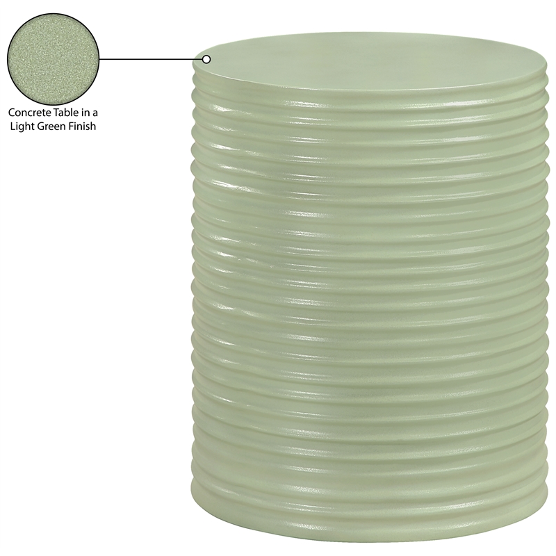 Meridian Furniture Nobi Green Indoor/Outdoor Concrete End Table