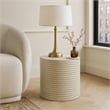 Meridian Furniture Nobi Beige Indoor/Outdoor Concrete End Table