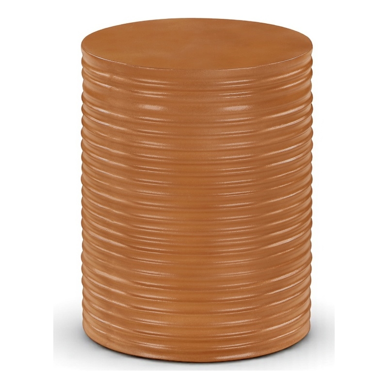 Meridian Furniture Nobi Terracotta Indoor/Outdoor Concrete End Table