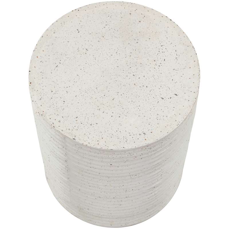 Meridian Furniture Nobi Terrazzo Indoor/Outdoor Concrete End Table