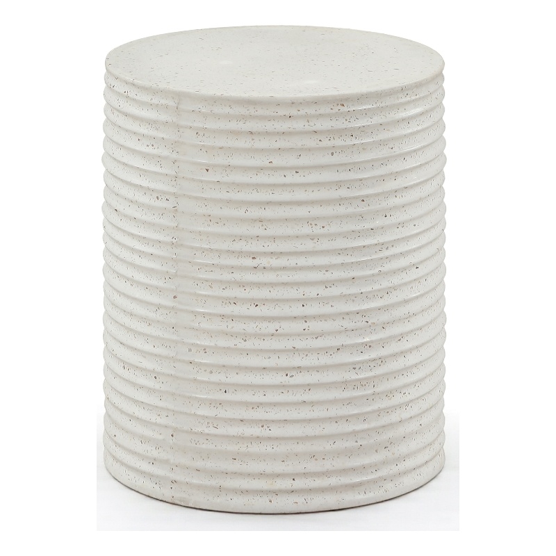 Meridian Furniture Nobi Terrazzo Indoor/Outdoor Concrete End Table