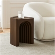 Meridian Furniture Avenda Brown Indoor/Outdoor Concrete End Table
