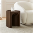 Meridian Furniture Avenda Brown Indoor/Outdoor Concrete End Table