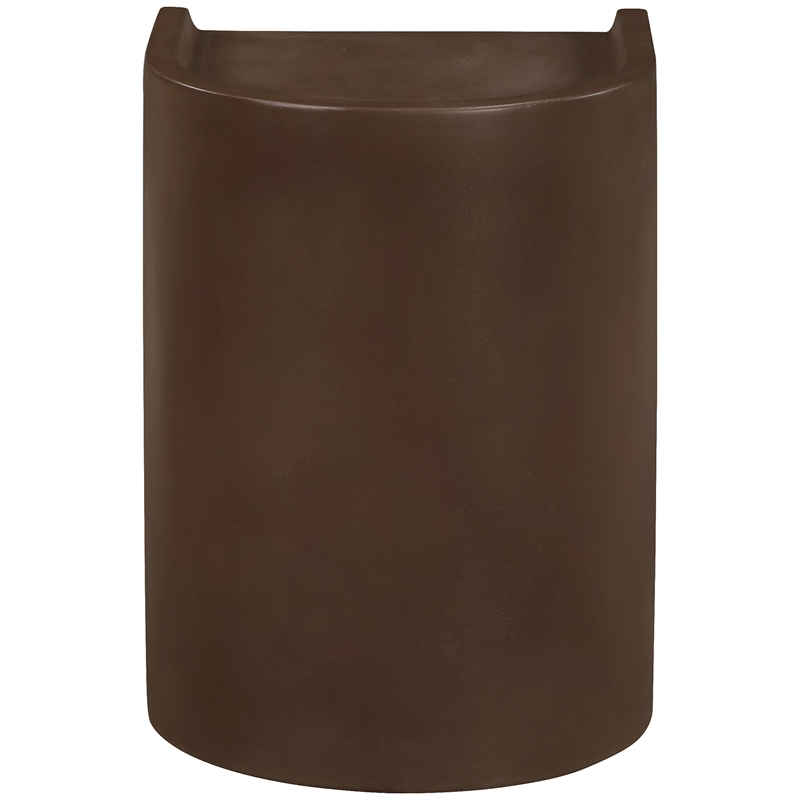Meridian Furniture Avenda Brown Indoor/Outdoor Concrete End Table
