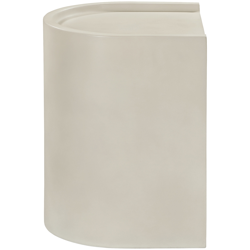 Meridian Furniture Avenda Taupe Indoor/Outdoor Concrete End Table
